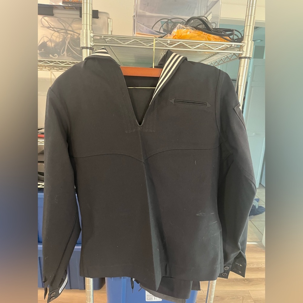 US Navy Black Jumper 42R Top And 34R Bottom DSCP By Omega Apparel Inc